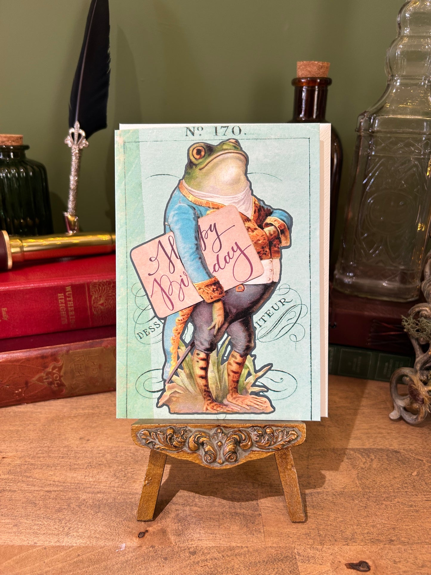 GREETINGS CARD | BIRTHDAY GENTLEMEN FROG