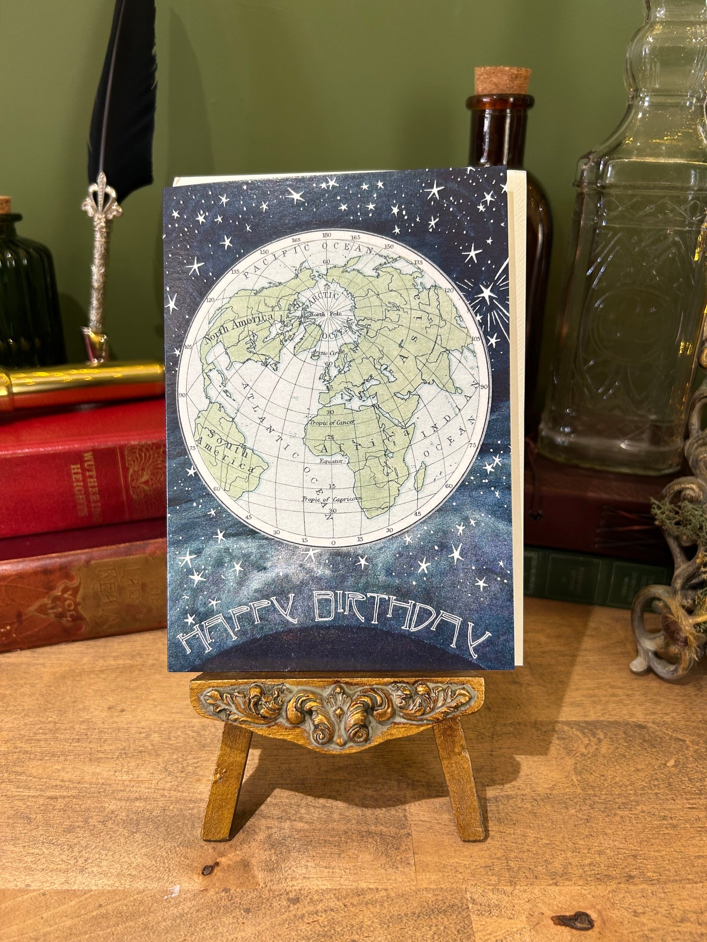 GREETINGS CARD | BIRTHDAY GLOBE