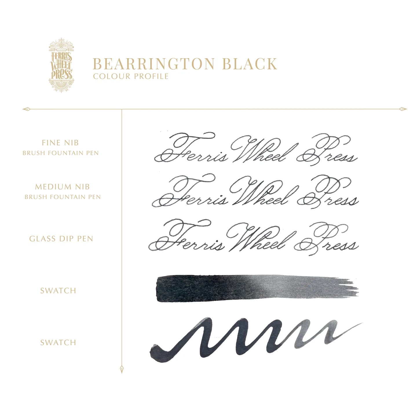 ‘BEARRINGTON BLACK’ 10ML INK