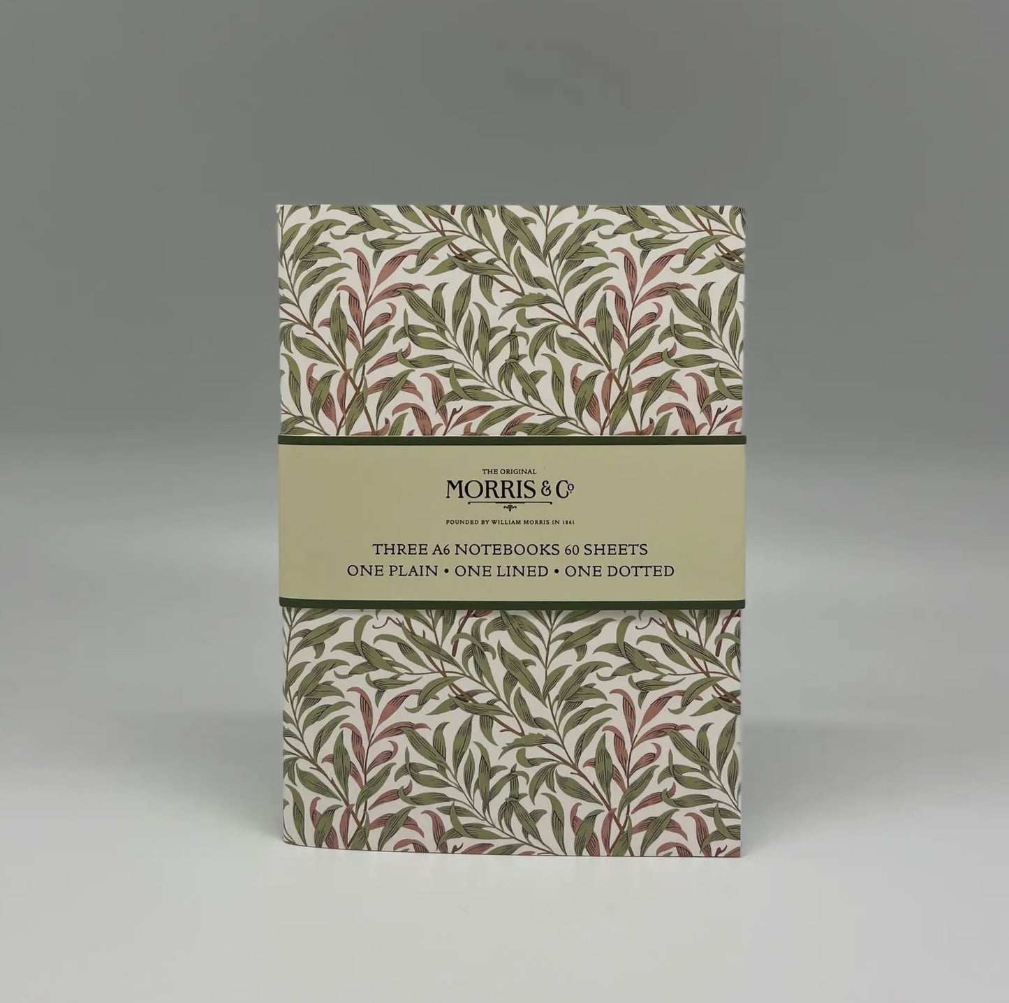 SET OF 3 WILLIAM MORRIS A6 NOTEBOOKS