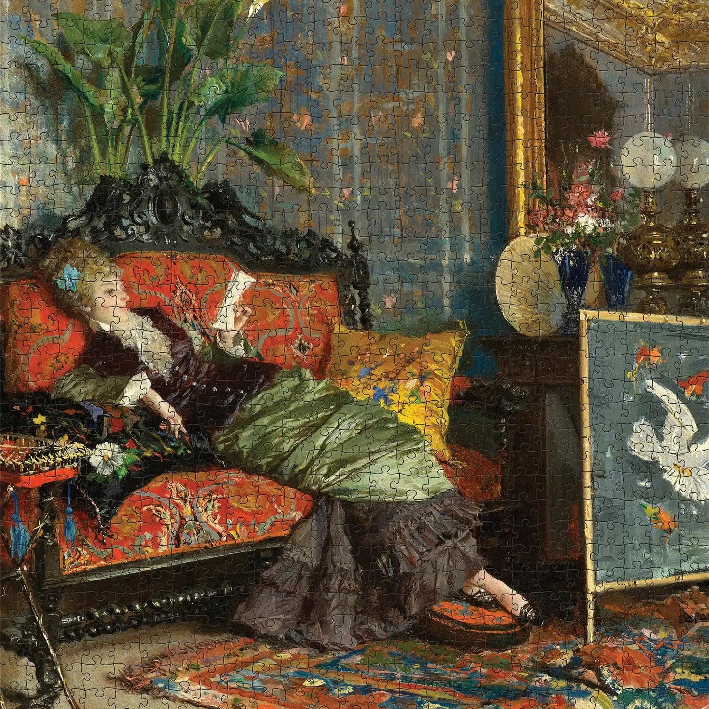 LUCIUS ROSSI 1000 PIECE PUZZLE | THE READING WOMAN