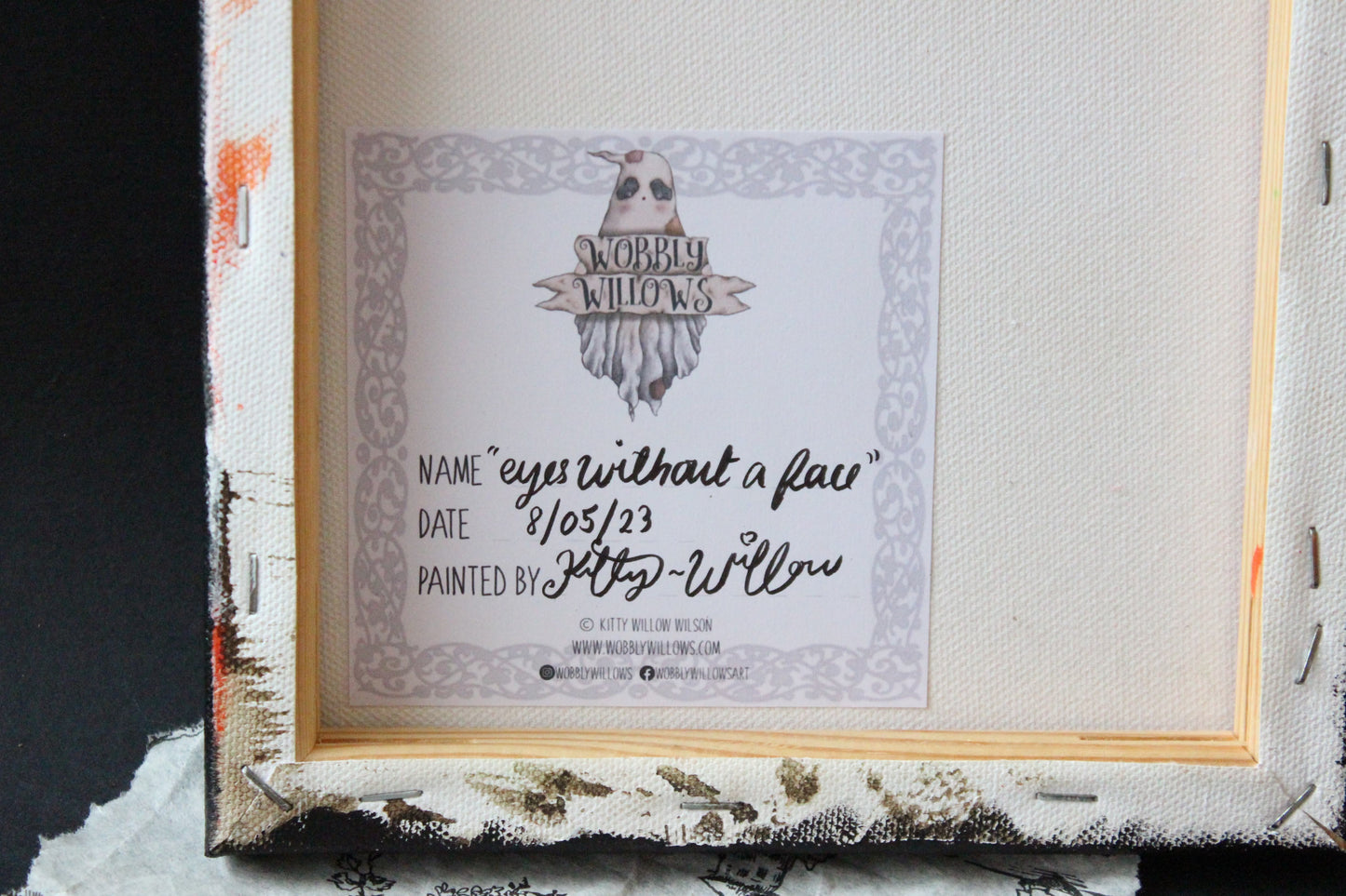 ‘Eyes without a face’ original oil painting