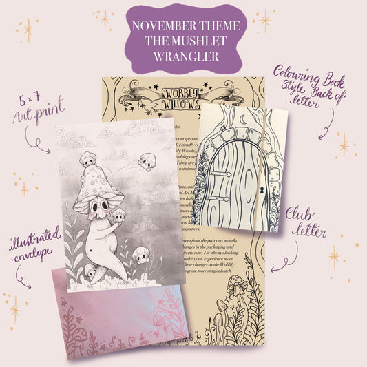WOBBLY WILLOWS WHIMSICAL ART MAIL CLUB | PRINT ONLY