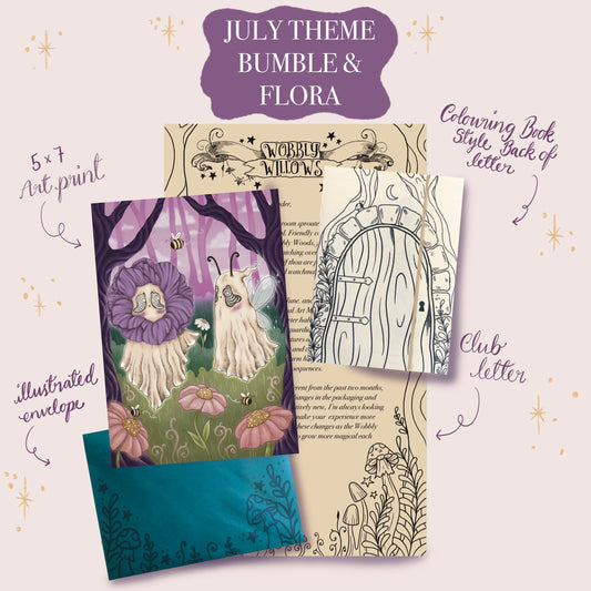 WOBBLY WILLOWS WHIMSICAL ART MAIL CLUB | PRINT ONLY