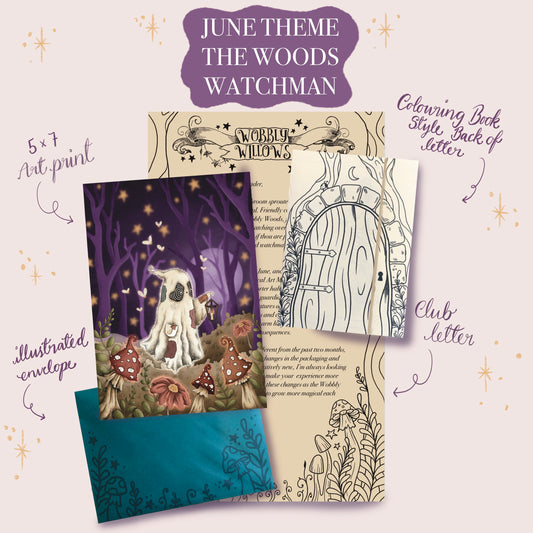 WOBBLY WILLOWS WHIMSICAL ART MAIL CLUB | PRINT ONLY