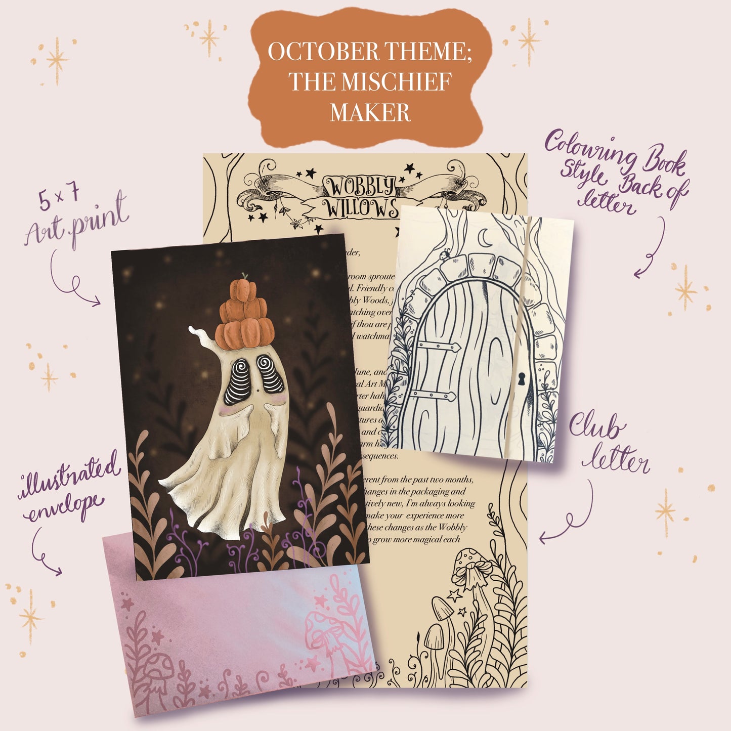 WOBBLY WILLOWS WHIMSICAL ART MAIL CLUB | PRINT ONLY