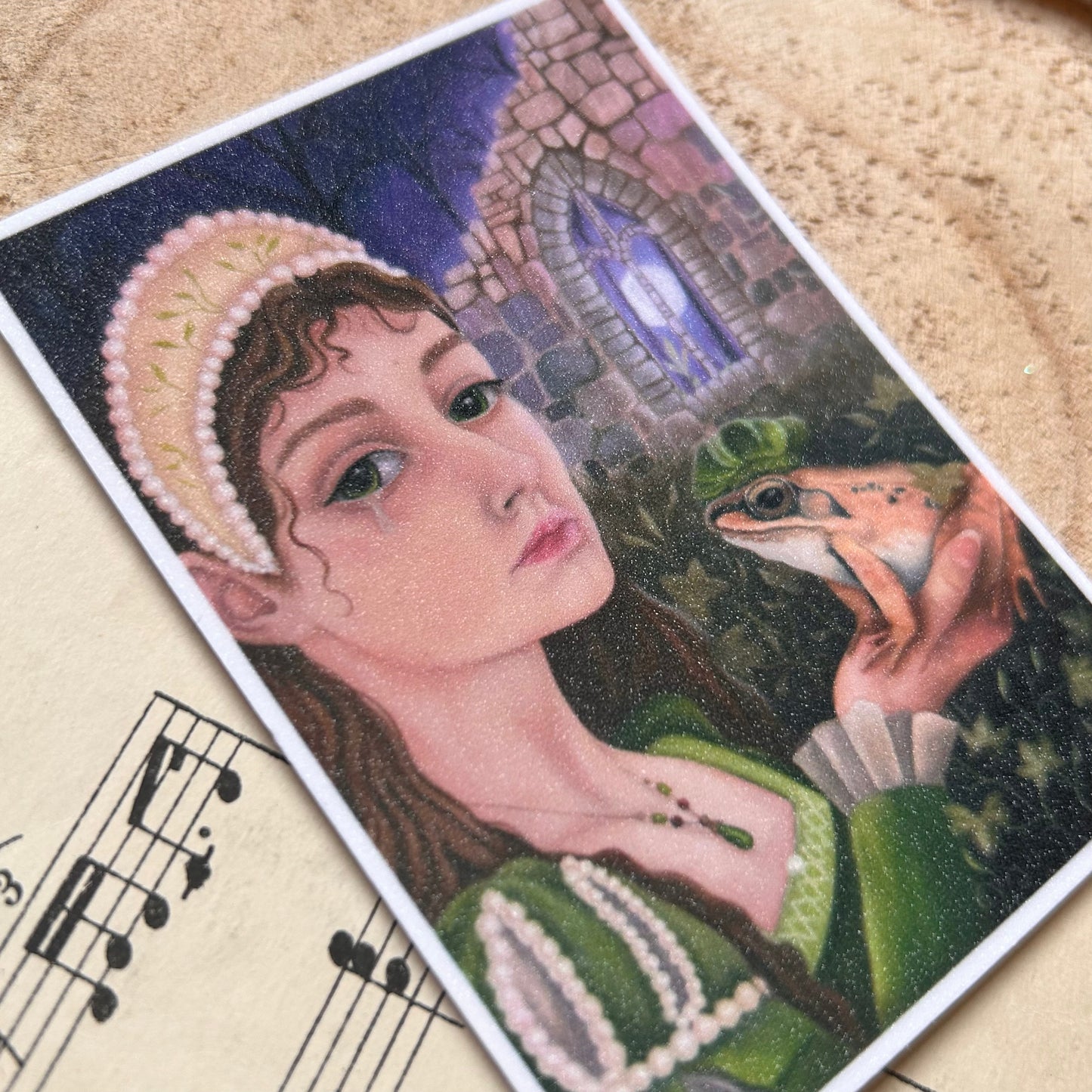 SUGAR GLITTER PRINCESS AND THE FROG: VINYL STICKER