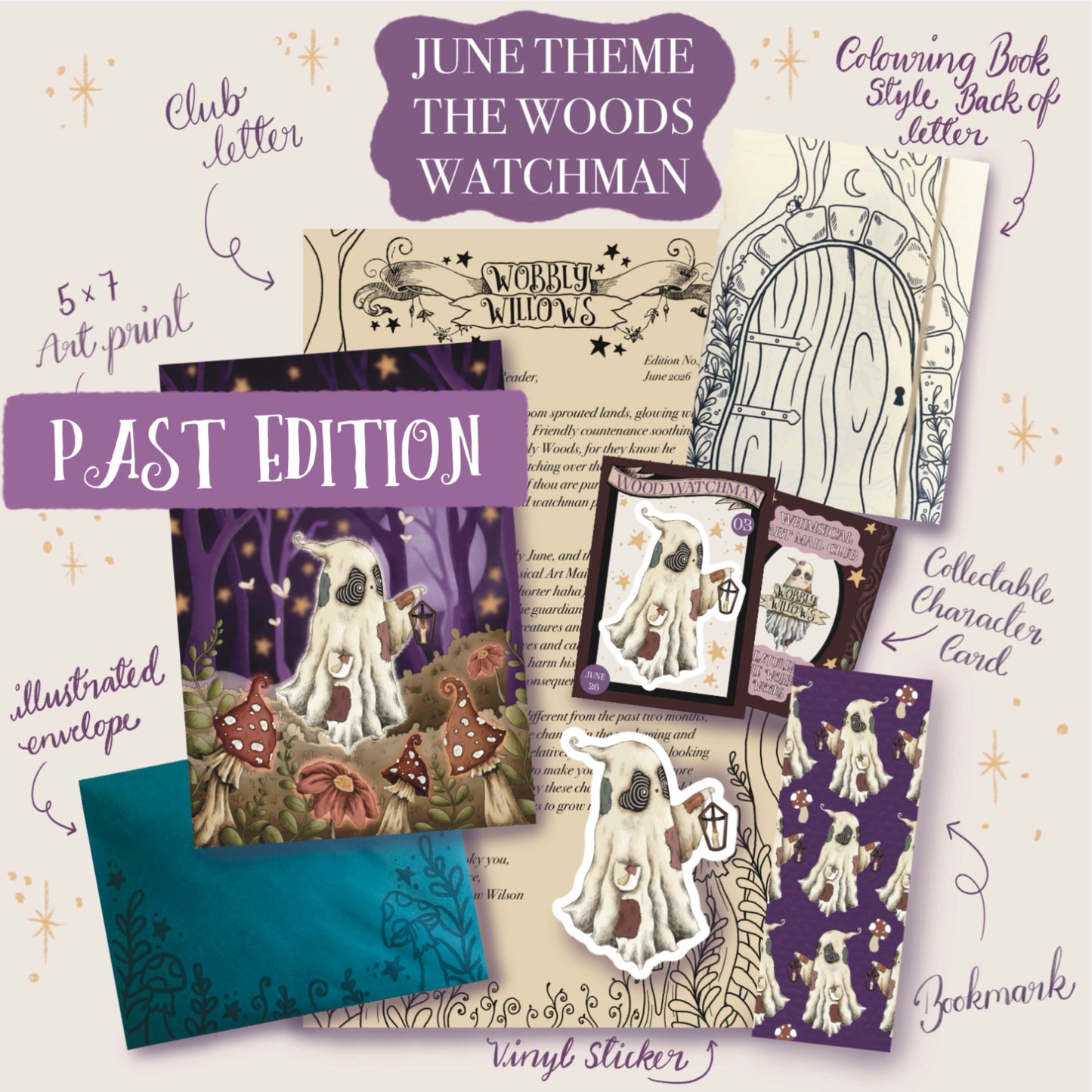 WOBBLY WILLOWS WHIMSICAL ART MAIL CLUB