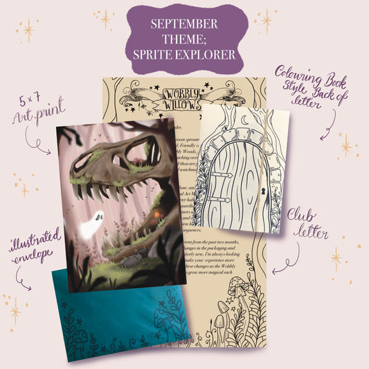 WOBBLY WILLOWS WHIMSICAL ART MAIL CLUB | PRINT ONLY