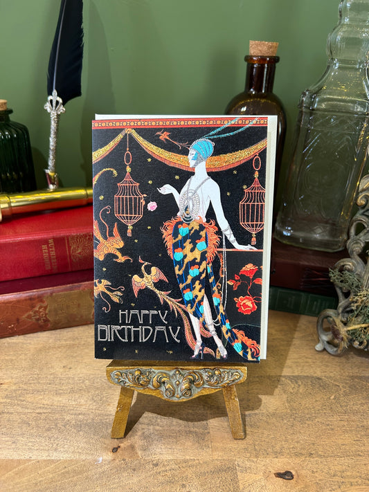 SPARKLE GREETINGS CARD | BIRTHDAY ART DECO WOMAN