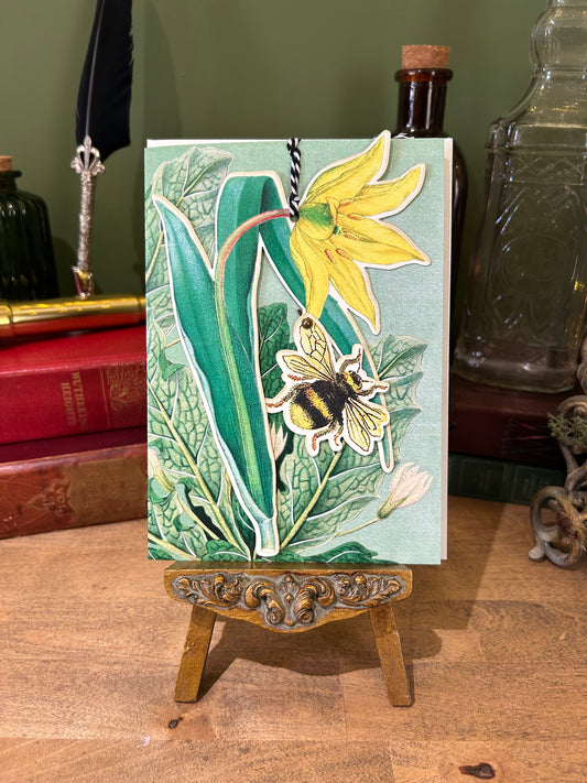 BOOKMARK GREETINGS CARD | BUMBLEBEE