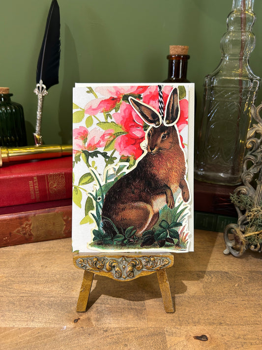 BOOKMARK GREETINGS CARD | BUNNY