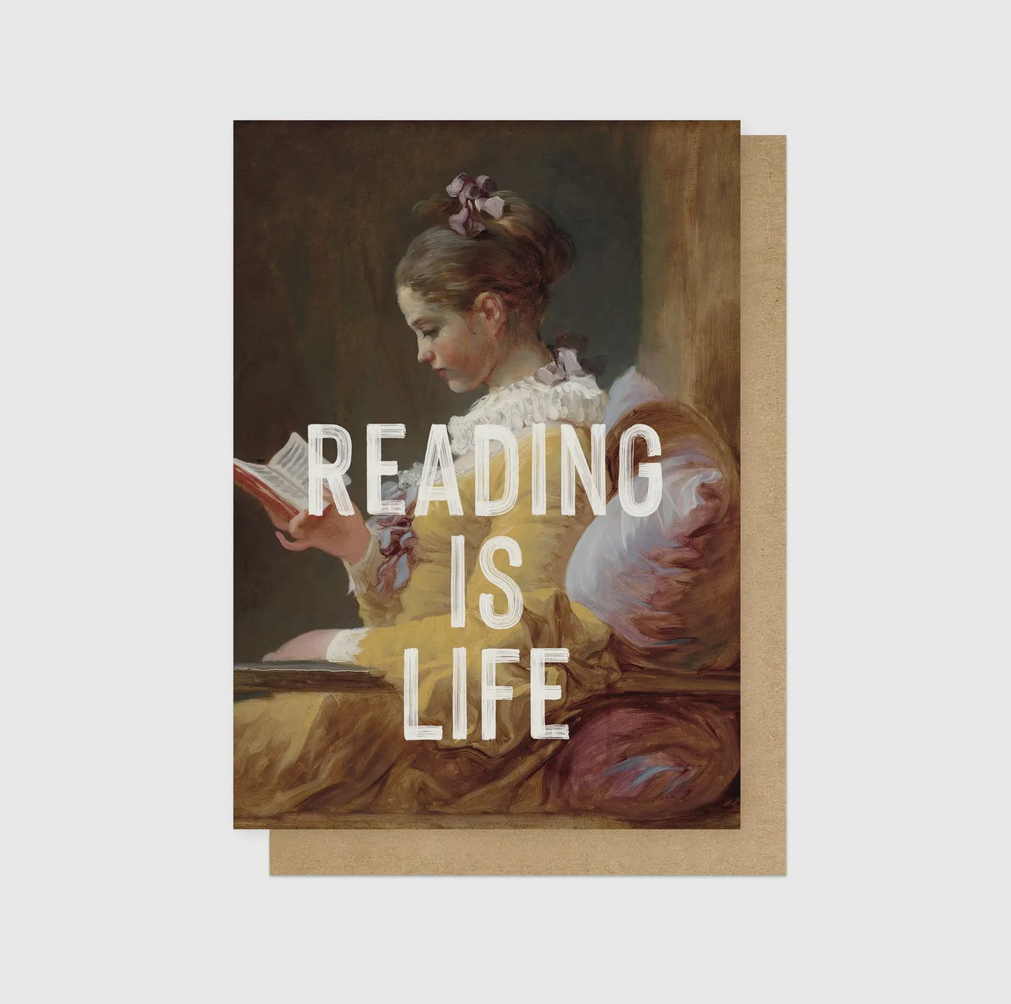 ‘READING IS LIFE’ GREETINGS CARD