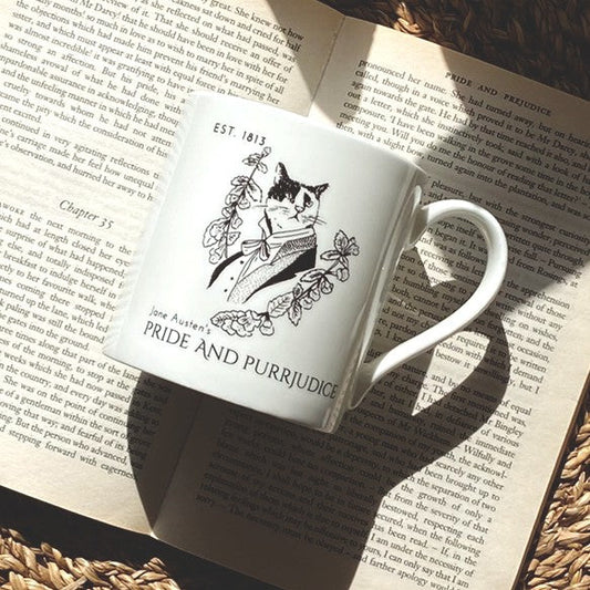 ‘PRIDE & PURRJUDICE’ CHINA MUG