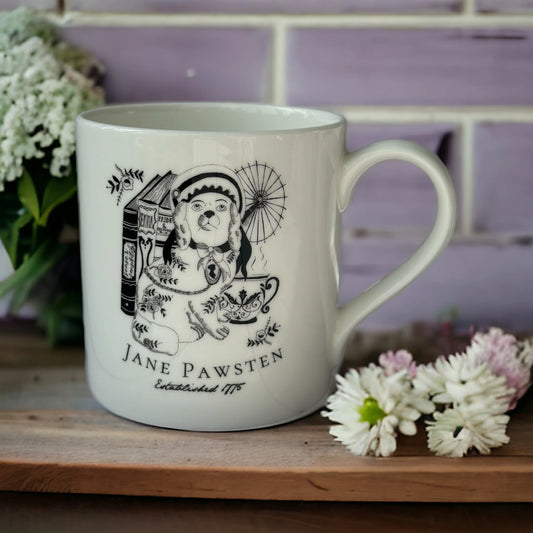 ‘JANE PAWSTEN’ CHINA MUG