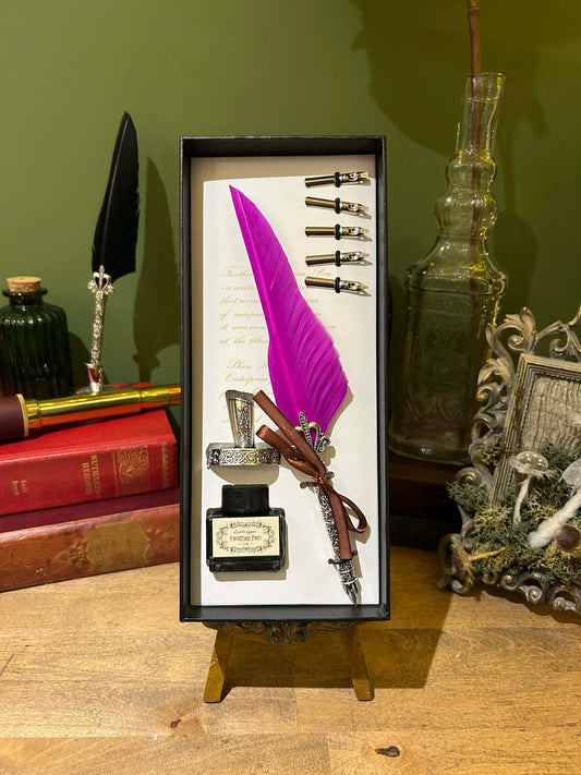 BOXED FOUNTAIN QUILL SET | PINK