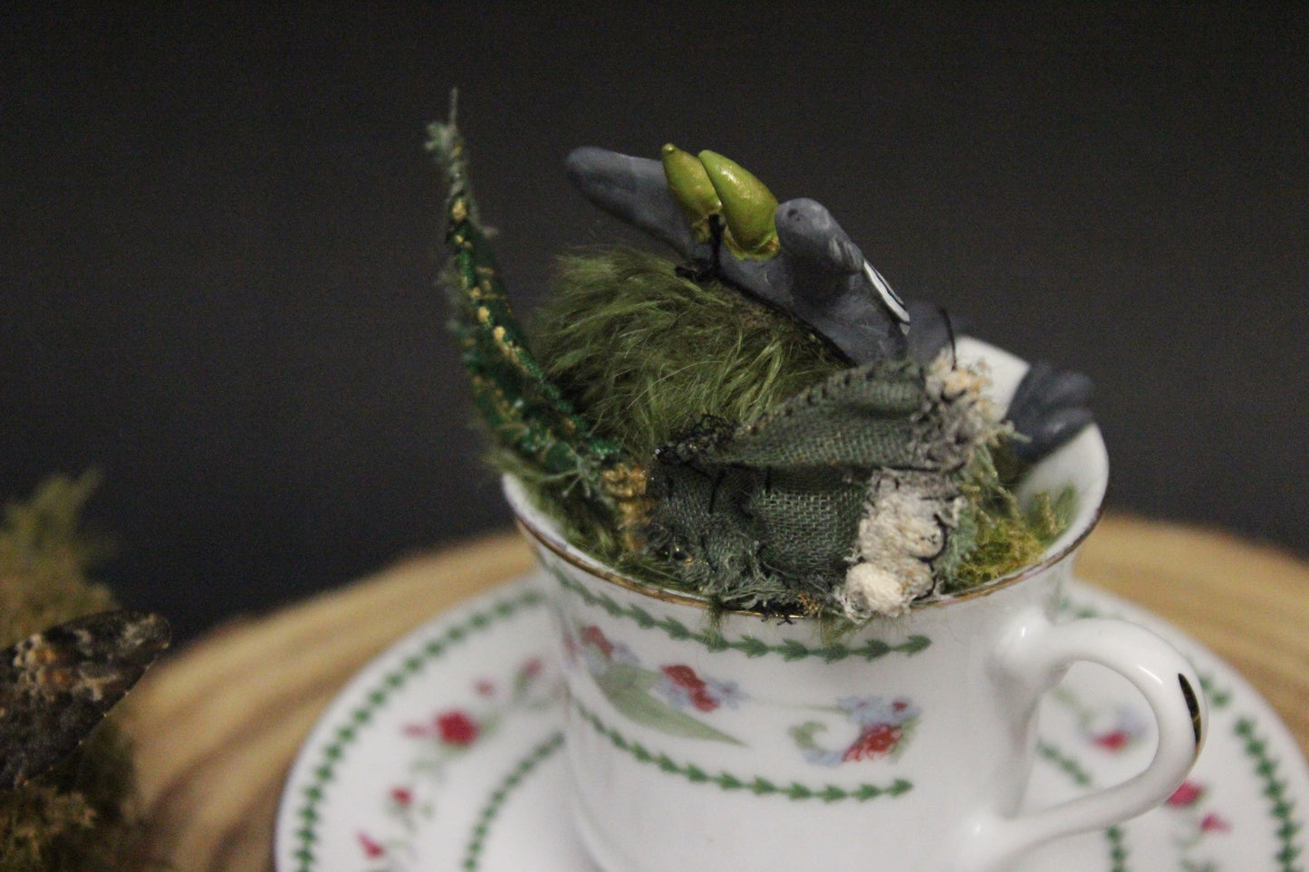 Pluto Sphinx the Moth Teacup Critter