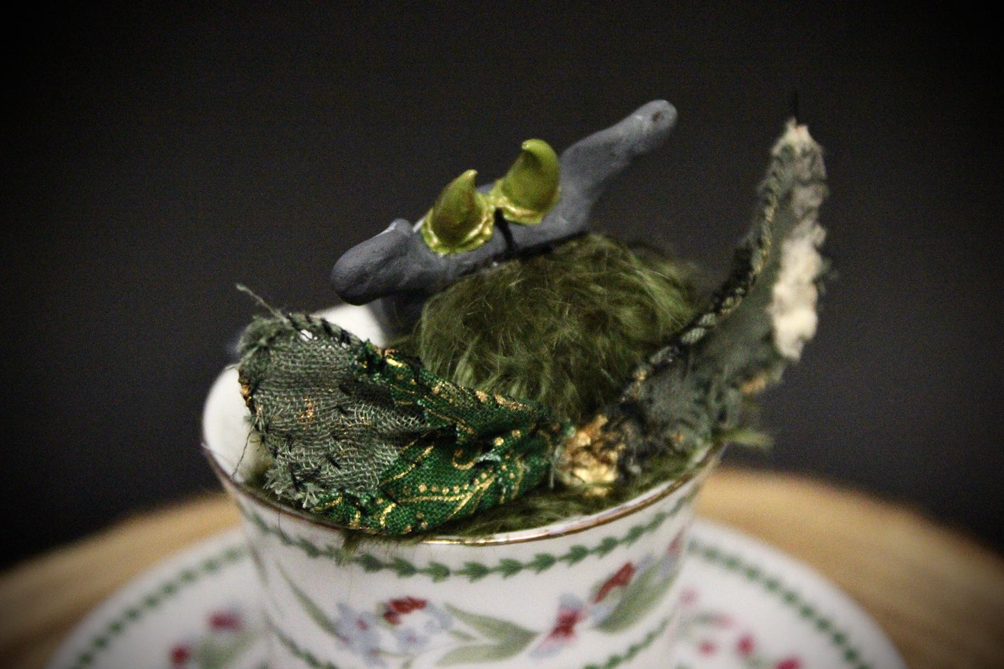 Pluto Sphinx the Moth Teacup Critter