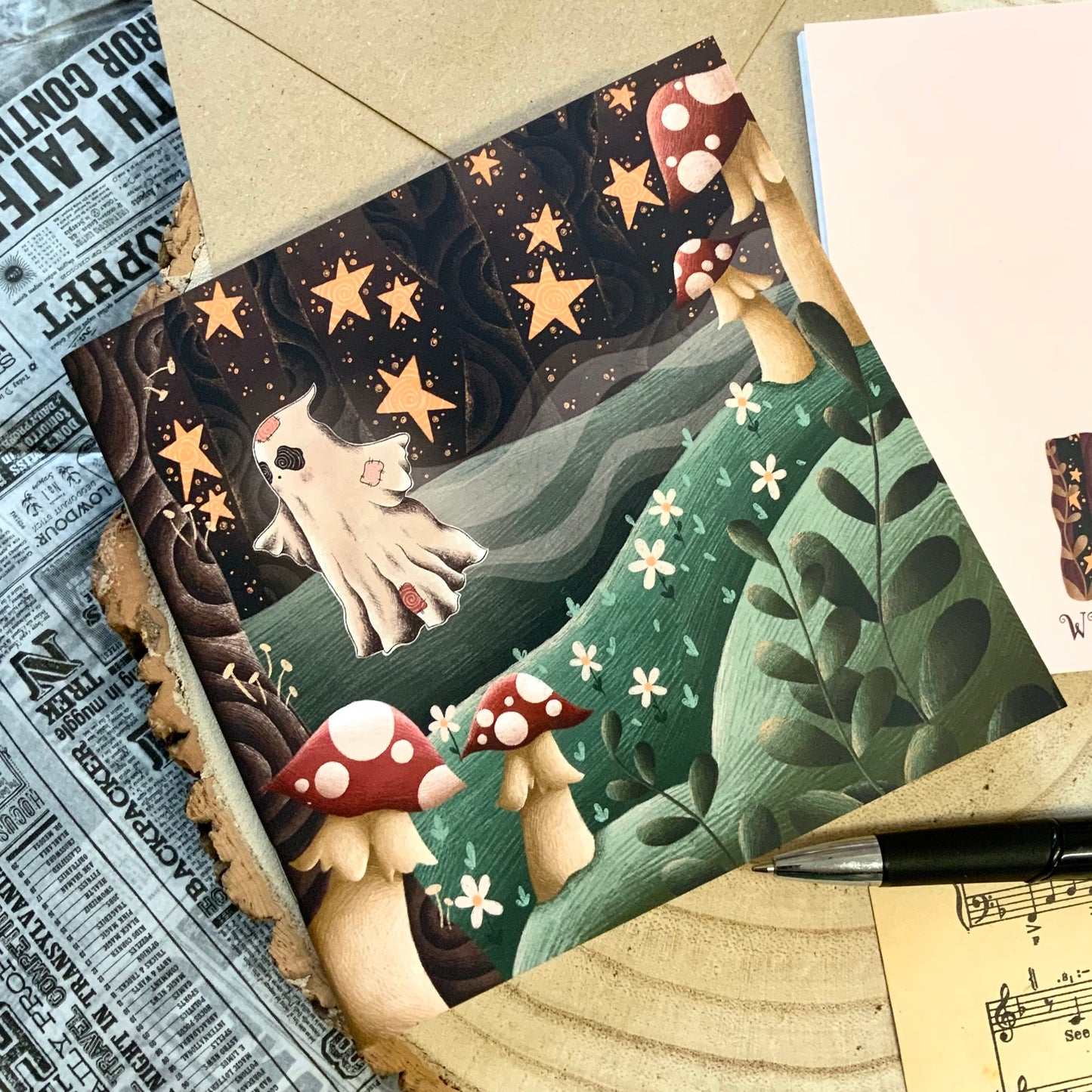 Woodland ghostie notebook